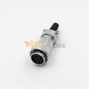 10-poliger TI-Stecker mit Kabelklemmplatten WF24 Gerader Stecker Wasserdichter Stecker