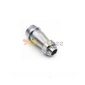 WF24/12pin Jack ZE Female Receptacle Aviation Waterproof Connector Straight Jack with metal clamping-nut