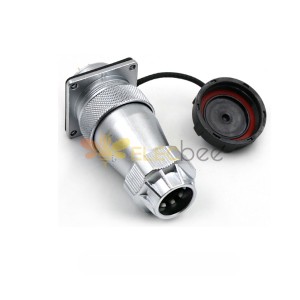 Enchufe macho y conector hembra WF28/7pin Conector recto TE+Z Conector circular de aviación