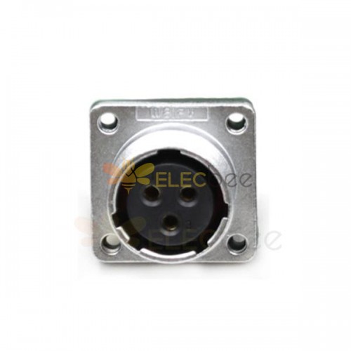 Aviation Waterproof Connector WF20/3pin Female Z Receptacle Square Flange Mount Jack