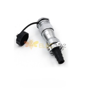 Stecker und Buchse 9-poliger wasserdichter Rundsteckverbinder der Serie TI + ZM WF20