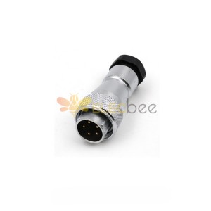 Stecker TA WF20-5-poliger IP65-Stecker mit Kunststoff-Klemmmutter, wasserdichter Stecker