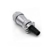 Enchufe macho y enchufe hembra Conector TI+ZG WF28-16pin Enchufe recto y conector de brida de 2 orificios con panel de tapa