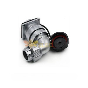 Right Angle Male Plug and Female Socket TU/Z Waterproof Aviation Connector WF28-10pin Connector