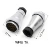 27-poliger wasserdichter Docking-Stecker und Buchse für die Luftfahrt TA + ZA WF48-Serie