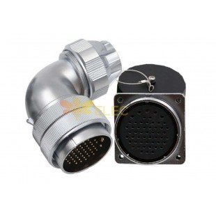 Male Plug and Female Socket WF55 series 4pin Connector Right Angle TU+Z Aviation Waterproof Connector