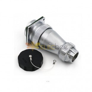 WF48/5pin Male Plug and Female Socket TE+Z Straight Aviation Circular Waterproof Connector