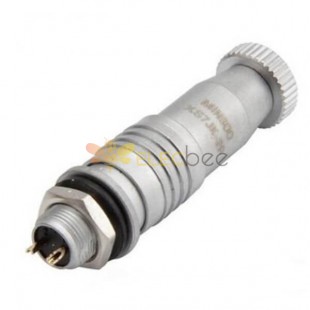 Conector industrial da aviação fêmea do plug XS7 2Pin