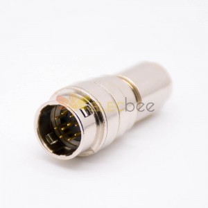 HR10A Series 10 Pin Male Circluar Aviation Connector Cable Mount Plug with 10mm Matal Shell