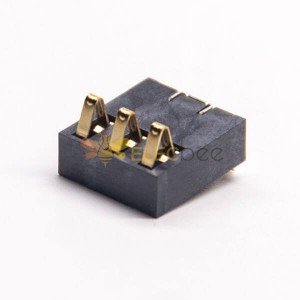 3芯连接器3芯镀金PH3.0贴板接PCB板安装对讲机电池座公插头