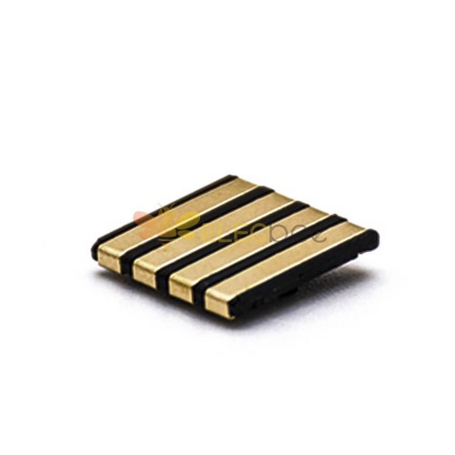 Tipos de conector de 4 pinos Conector de bateria 4 pinos 2.54PH banhado a ouro SMT Contatos de bateria