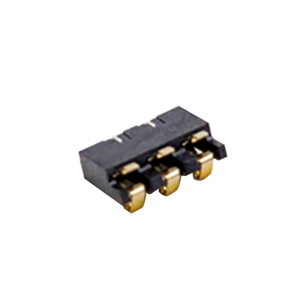 Plugor de conector de carregador de bateria Plug 3 Pin SMT Masculino Dourado PCB Mount PN2.5