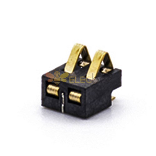 Connettore della batteria Placcatura in oro 2 pin Montaggio su PCB 3.0H 2.5MM Passo