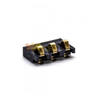 Connettore batteria Mobile 2.5MM Pitch 1.7H SMT 3 Pin Contatti batteria placcatura in oro