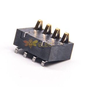 4芯电源连接器PCB 板贴板安装电池座公插头PH2.5镀金
