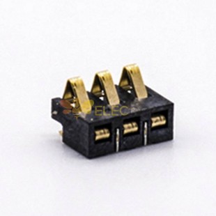 Battery Receptacle 3 Pin 2.5MM Pitch 3.0H PCB Mount Mobile Phone Lithium Battery Connector