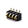 Connecteur de batterie mobile 2.5PH 3.7H PCB Mount Gold Plating 4 Pin Battery Contacts