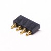 Conector Pogo Pin de alta densidade Série de vários pinos Solda plana 4 pinos latão 2,5 mm