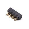 Pogo-Pin-Batterieanschluss, Messing, Multi-Pin-Serie, flacher Typ, 4-polig, 2,5 mm Rastermaß, Lötzinn