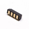 Pogo Pin 電池連接器黃銅多針系列扁平型 4 針 2.5MM 間距焊料