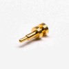 Pogo Pin探针连接器插入式黄铜镀金单芯焊接成型