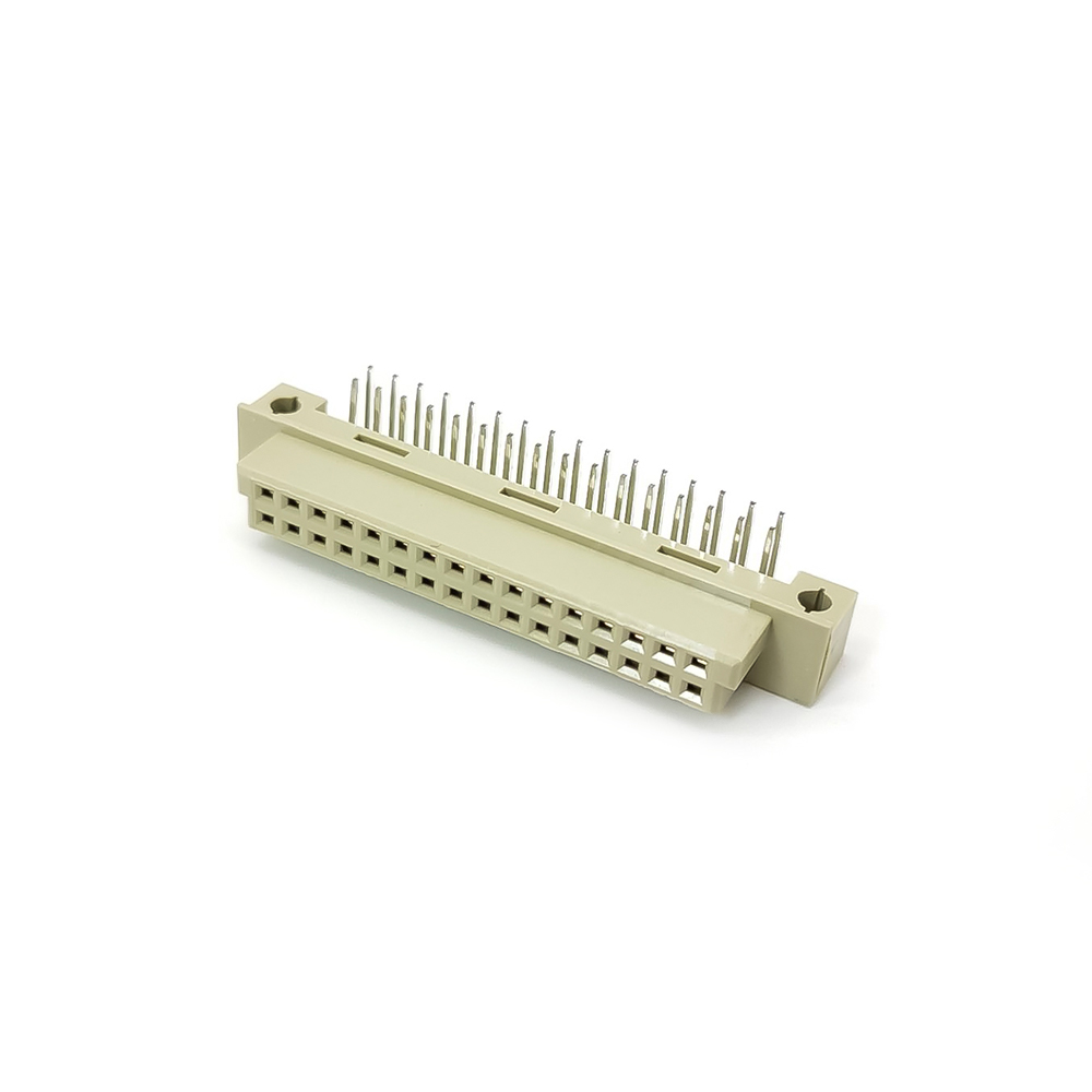 Din 41612 Connector Female PH2.54mm 32PIN（A+B）Angled European Socket Through Hole for PCB Mount