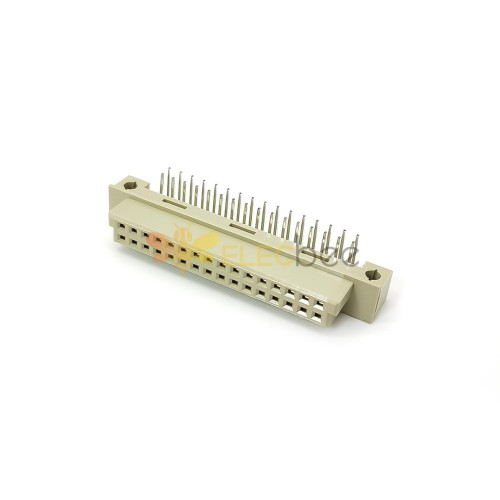 Din 41612 Connector Female PH2.54mm 32PIN（A+B）Angled European Socket Through Hole for PCB Mount