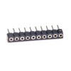 2pcs Female Pin Header Straight 2.0mm Circular Holes Single Row DIP Type