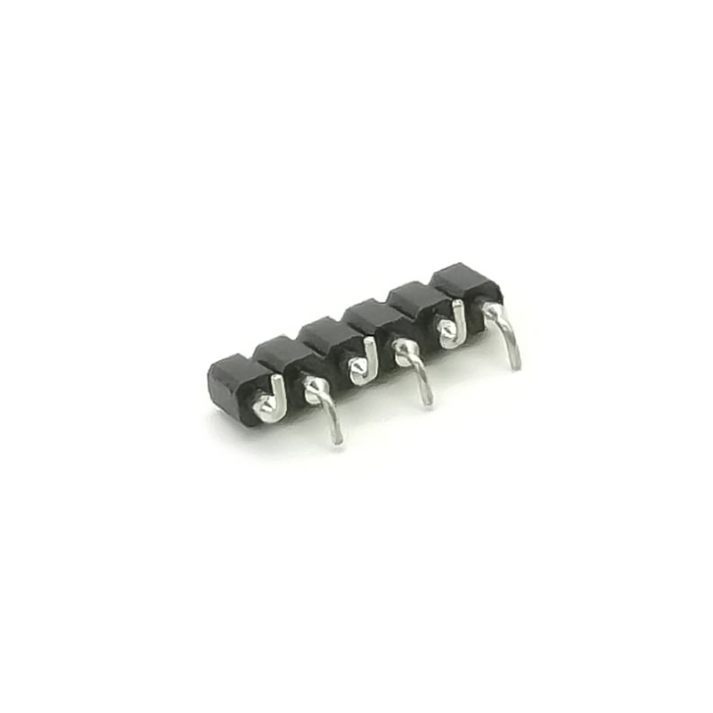 5pcs 6 Pin Feminino Cabeçalho Única Linha SMT 2,54 milímetros Picth PCB Mount