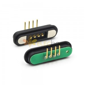 4pin三防机对讲机磁吸充电线磁吸数据线磁吸连接器