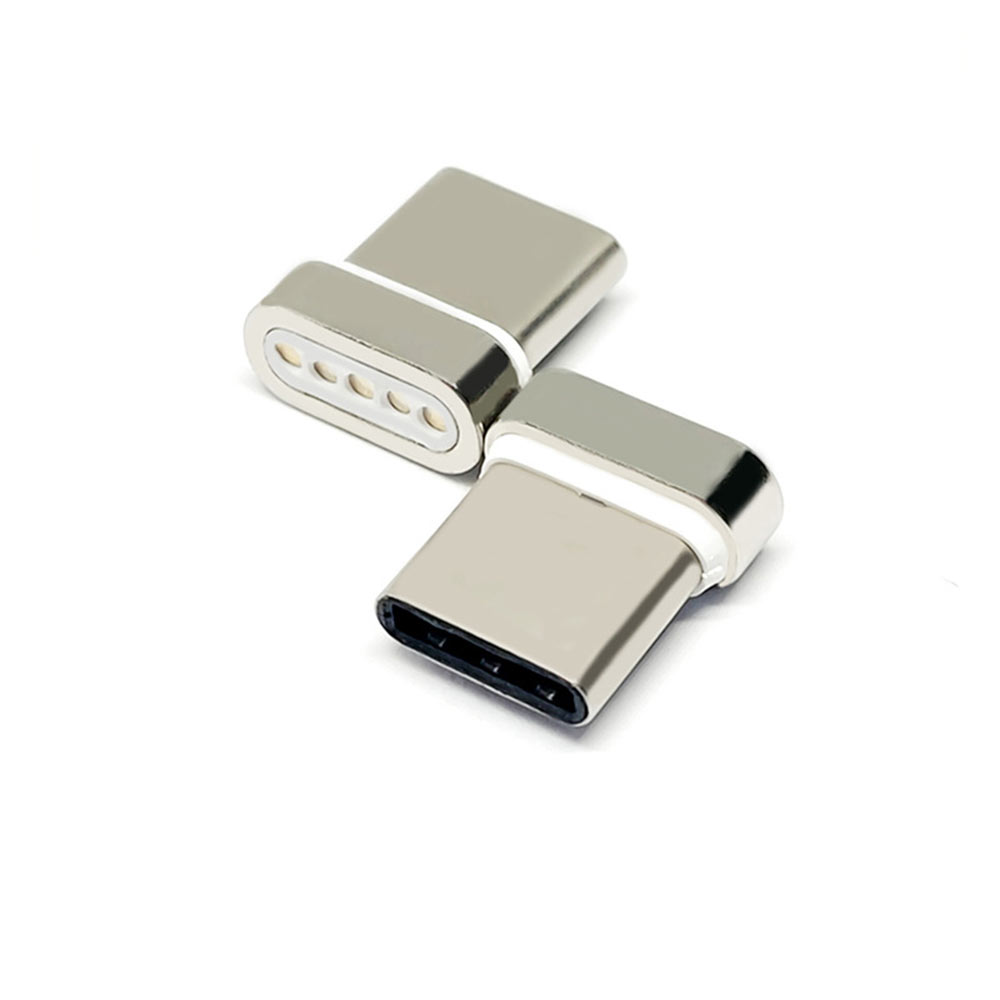 5ピン楕円形TYPE-C磁気オスコネクタ、USB磁気コネクタプラグ付き