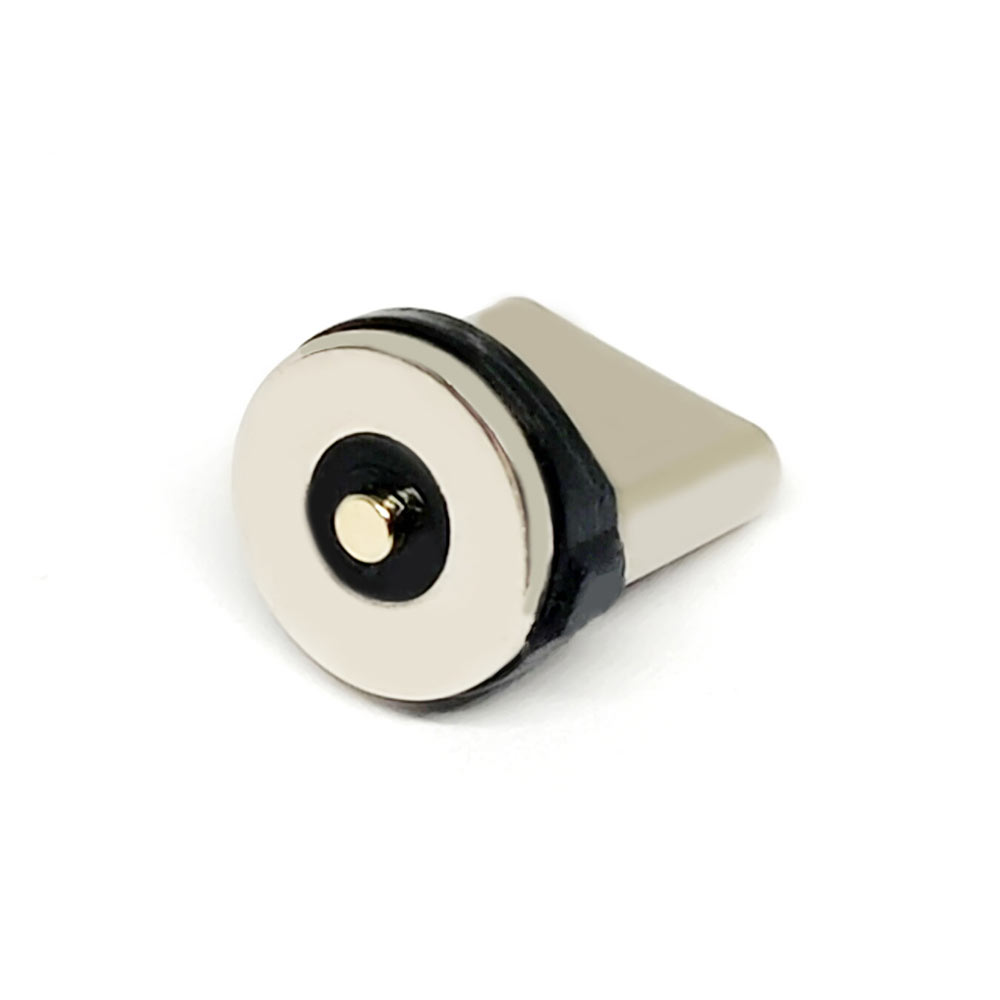 Type-c磁吸头充电款单点磁吸头圆形吸附式公头数据线磁吸头
