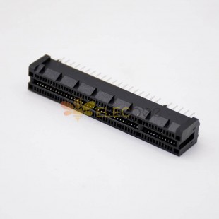 PCIE 98 Pinli Konnektör Plug-in PCB Mount 8X Siyah Kart Yuvası Konektörü