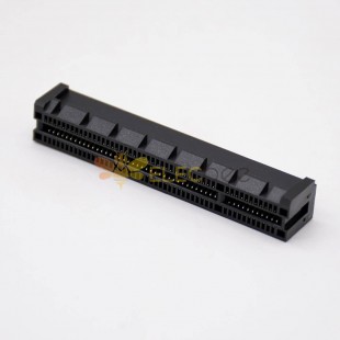 PCIE X8 Konektörü Pinout 98 Pin Siyah Atel Kart Yuvası Konektörü