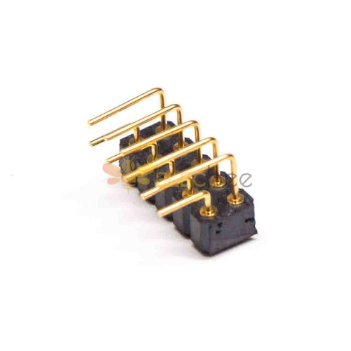 Pogo Pin Аккумуляторный разъем 10-контактный двухрядный изгиб 2,54 мм серии Multi Pin