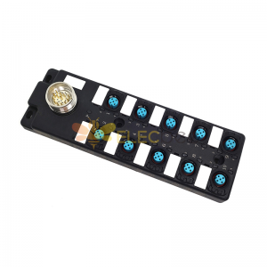 M12 Splitter 10 Port Single Channel NPNLED Indication M23 Prefabricated Interface