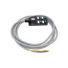 M12 Splitter 4-Port Single Channel NPNLED Indicator Cable PUR/PVC Gray5m