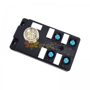 M12 splitter 4-port dual channel PNPLED indication M23 prefabricated interface