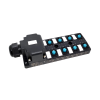 M12 distributor 8-port dual-channel PNPLED indication PCB interface with junction box