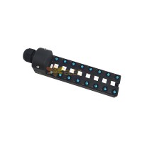 M8 Splitter Wide Body 16 Ports Single Channel PNP LED Indication PCB Interface