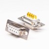 9 Pin Femelle D SUB Connecteur Straight Staking Type Solder pour câble