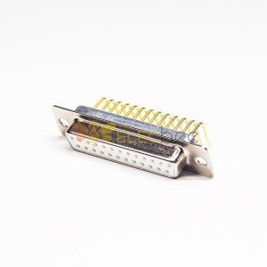 Machined Pin 25 Pin Female D sub Connector Staking Type for PCB Mount 20pcs