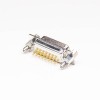 İşlenmiş Tip Dişi 15 Pimli DB Konnektörü Tespit Tipi PCB Montajı için Açık Delikten 20 adet