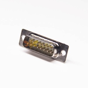 15 pin hD D alt Standart Tip Çinko Alaşım D-sub 15 Pin Erkek Lehim Tipi Kablo