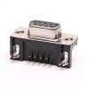 9 Pin D Sub Female Connector Right Angle Staking Type pour PCB Mount