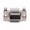 9 Pin D Sub Female Connector Right Angle Staking Type pour PCB Mount