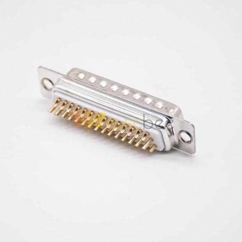 D Sub 44 Pin Connector Straight Solder Cup Three Rows Stamped Standard Male Db Interface