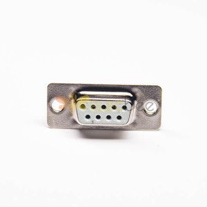 D sous 9 câble Standard Type Zinc Alloy D-sub 9 Pin Male White Insulator Sousul type for Cable