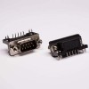 d sub 9 pin sağ açı Standart Erkek Baskılı Pimli PCB için 20 adet