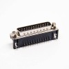 d sub 25pin連接器90度公頭鉚鎖式插板接PCB板